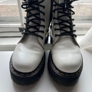 White Platform Dr. Martens - S9 - Barely Worn